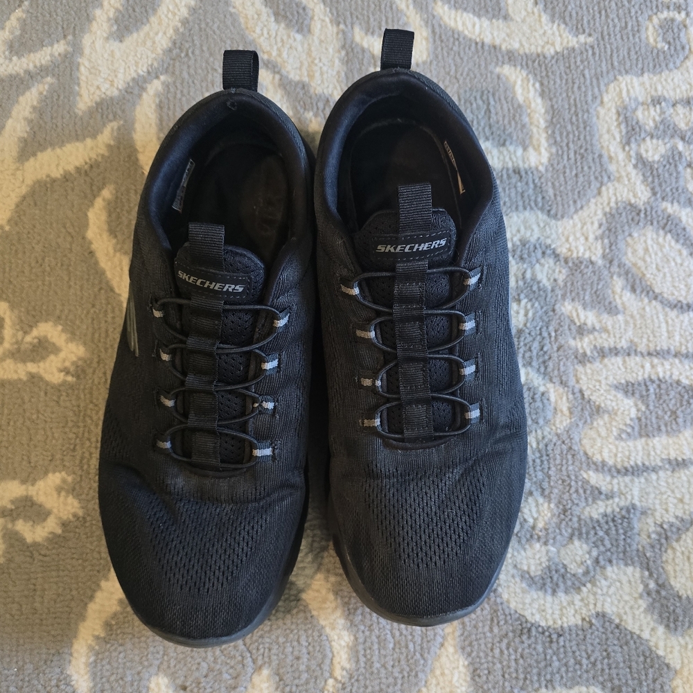 Skechers Men's Black Mesh Sneakers
